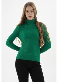 Resim Fashion Friends Bayan Kazak 24k0288k1 Yeşil Yeşil 