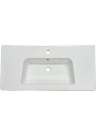Resim Bocchi Sonia 1108-001-0826 Sx5 Tezgah Üstü Lavabo Parlak Beyaz 100 CM 1466841 