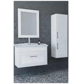 Resim Monaco 80 Cm Banyo Dolabı-Beyaz(Boy Dolap Hariç ) 