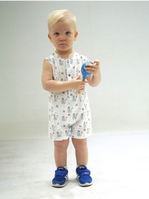 Resim Kidaxi Kedi Temalı Barbatoz 1-3/3-6/6-9/9-12 Ay Beyaz 