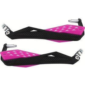 Resim Cloudstore Pembe 2 Adet Evrensel 7/8'' 22mm Karbon Motosiklet El Koruyucu 