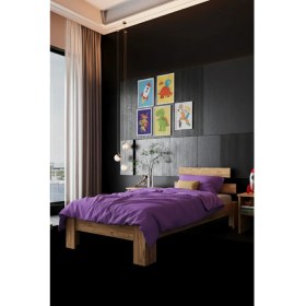 Resim Renazzo Mobilya Lotus Mdf Tek Kişilik Modern Karyola - 1. Sınıf 18 mm Mdf Kademeli Başlık Sağlam Karyola 