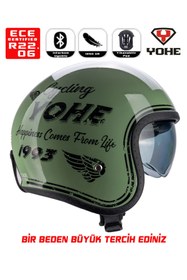 Resim Yohe Retro Motor Kaskı (Ece-22.06) 