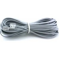 Resim Hq Speed ADSL VDSL Modem Kablosu 5 Metre - RJ11 altın kaplama, korumalı tel. TTNet ve Türk Telekom telefon prizinden modeme internet bağlantısı için. 
