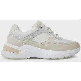 Resim Calvin Klein Kadın Ayakkabı Hw0hw01869 0f9 Ekru-Beyaz Beyaz - Ekru 