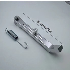 Resim Dashanshop Uzun Ayarlanabilir Alüminyum Motosiklet Yan Sehpası - Dayanıklı Yaylı Güvenli Park 