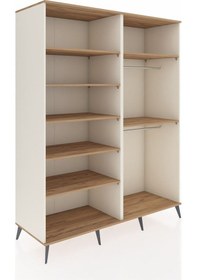 Resim Kronos Gardrop 7 Raflı 2 Askılı 176x59x221 Aytaşı-çam Çam 