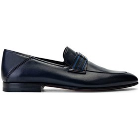 Resim Valentino Valentıno Erkek Hakiki Deri Mavi Loafer Ayakkabı 667 20090 Erk Ayk Y23 Blue Mavi 