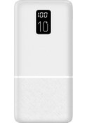 Resim Logia P10 10000 Mah Led Ekranlı Slim 2.1a Powerbank Beyaz 
