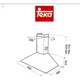 Resim Teka DF 60 Duvar Tipi 60 CM Davlumbaz 