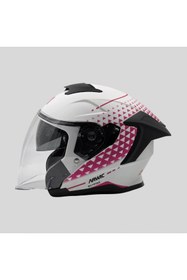 Resim Arwic AR836 Skystar Yarım Ece-R 22.06 Motosiklet Kaskı Pembe 