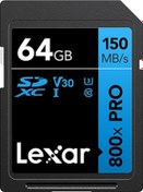 Resim Lexar Professional 800X Pro SDXC LSD0800P064G-BNNNG 64 GB C10 V30 U3 Hafıza Kartı 