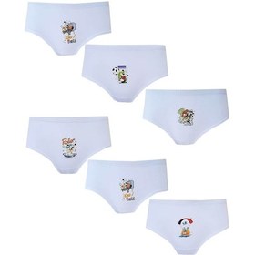 Resim Tutku Iç Giyim 6Lı Kız Çocuk Baskılı Bato Pamuklu Slip Külot 