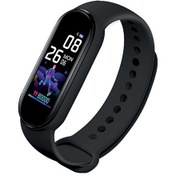 Resim MF0801 Adım Sayar Uyku Takip Müzik Kontrol Spor Mod Bluetooth Akıllı Bileklik Siyah MF Product