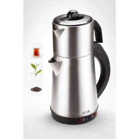 Resim 304 Kalite Paslanmaz Çelik Elektrikli Çay Makinesi ve Kettle 