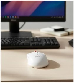 Resim Rooty Sessiz Tıklamalı Kablosuz Mouse - Ergonomik Şık Tasarım, 1600 DPI Yüksek Hassasiyetli Optik Fare 