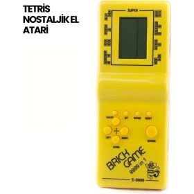 Resim Mey Ithalat® Klasik Gameboy Tetris Oyunu - Taşınabilir Pil ile Çalışan Retro El Konsolu 