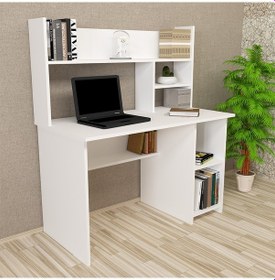 Resim Kalenderdekor1 Kalender Dekor Jimmy 120 Cm Çalışma Masası Jm01 Beyaz 