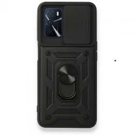 Resim Smcase Oppo A16 Kılıf Kamera Korumalı Yüzüklü Tank Kapak Pars Silikon 