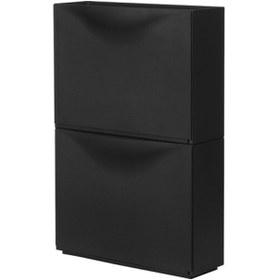 Resim IKEA Trones Plastik Ayakkabılık Ayakkabı Dolabı 2 Parça 