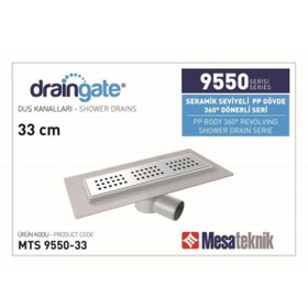 Resim Genel Markalar Mesa Teknik Seramik Seviyeli Yandan Çıkışlı Duş Kanalı 33 Cm 
