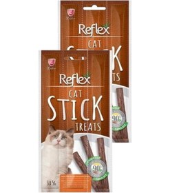 Resim Meaty Sticks Tavuklu Ve Ördekli Kedi Ödül Çubuğu 3x5gr İkili Paket 