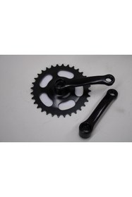 Resim SARİSSA BİSİKLET BMX BİSİKLET 32 T AYNAKOL KÖŞELİ MODEL SİYAH RENK BMX ORTA DİŞLİ 