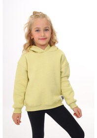 Resim Toontoy Kız Çocuk Baskılı Sweatshirt Açık Yeşil 