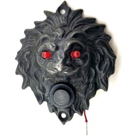 Resim Antika Tarz Dekoratif Pirinç Kapı Zili - 100x78 Mm, Oksit, Led Işıklı 