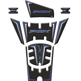 Resim Honda Pcx 2025 Uyumlu Tank Pad 005 Mavi 
