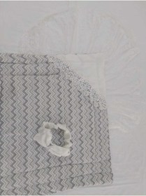 Resim babyen1 Grı Zigzaglı Elyaflı Kundak Battaniye 