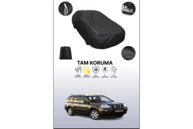 Resim Dokaca Siyah Nissan X-Trail 2007 - 2013 Uyumlu Araba Brandası, Koruyucu Örtü, Oto Branda 
