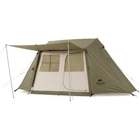 Resim Naturehike Village 5 Otomatik Kurulum 4 Kişilik Kamp Çadırı Bej 
