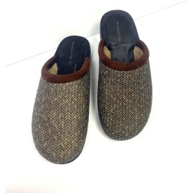 Resim KAFKASLAR AYAKKABI Butterfly Ortopedik Hafif Taban Ihracat Ürünü Erkek Çeğiz Boğça Ev Terliği 