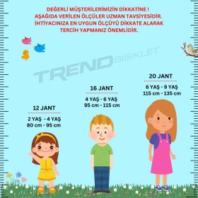 Resim Trendbisiklet Retro Classic 16 Jant Çocuk Bisikleti 4-6 Yaş Çocuk Bisikleti, Unisex 