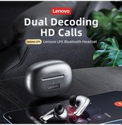 Resim Lp5 Gri Lenovo Lp5 Kablosuz Bluetooth Kulaklık Stereo Hifi Müzik Kulaklık Kulaklık Spor Su Geçirmez Tws Kulaklık Mic Kulaklık Ile Yeni 
