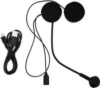 Resim Shanrya Ichiias Kulaklık Kablosuz Bluetooth HiFi Stereo Kulaklık HD Mikrofon Motosiklet Kaskı için 