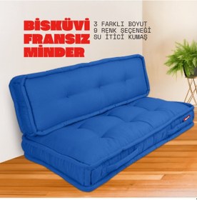 Resim Xpermate Bisküvi Minder Petek Önü Fransız 60x120x14 Mavi 