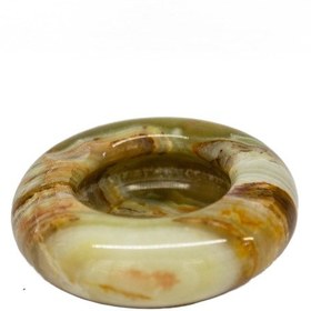 Resim Oniks Doğal Taş Kültablası - Oval Kül Tablası 