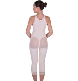 Resim ORTHOSUN Agraflı Popo Kaldırıcı Şekillendirici Destekleyici Dizaltı Tüllü Liposuction Bbl Korse 