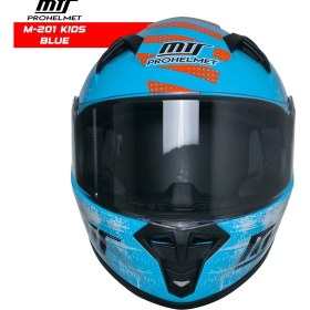 Resim Mts M201 Kapalı Model Çocuk Kaskı (Mavi) 