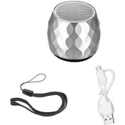 Resim Mini Bluetooth Hoparlör, Elsiz Konuşma, Tws İçin Destek, Fotoğraf Çekici, 220mah Pil, Gümüş Renk 