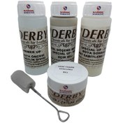 Resim Derby Açık Bej Oto Döşeme Boya Seti ve Deri Çatlak Giderici Macun 