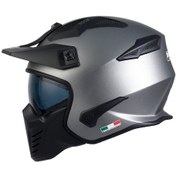 Resim Sway Sw726x Tokyo Modüler Çene Açılır Kask Mat Titanium 