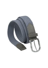 Resim Süzer Deri 3.5 Cm. Elastik Esnek Unisex Örgü Kemer Füme Füme 
