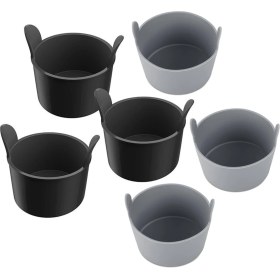 Resim 6pcs Silikon Yumurta Kalıp Hava Fritözü Için Sopa Olmayan Silikon Silikon Ramekinler Hava Fritözü Için Yumurta Kupası Pişirme Yemek Mutfak Gadget (Yurt Dışından) 