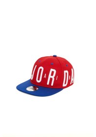 Resim Berellini Efsane Air Jordan Hip-hop Şapka Özel Koleksiyon Kırmızı - Mavi 