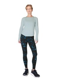 Resim Sweaty Betty Sweaty Betty Breathe Easy Long Sleeve Top Kadın Mavi Koşu Tişört 44046 Yeşil 