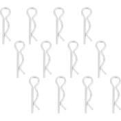 Resim Tenfowee 1 18mm R Tipi Galvaniz Çelik Çift Uçlu Konbaca, Hidrolik Ve Makine Sanayi İçin Dayanıklı, Kolay Değiştirilebilir, Saç İğnesi Olarak Da Kullanılabilir - 50 Adet 