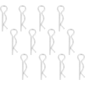 Resim Tenfowee 1 18mm R Tipi Galvaniz Çelik Çift Uçlu Konbaca, Hidrolik Ve Makine Sanayi İçin Dayanıklı, Kolay Değiştirilebilir, Saç İğnesi Olarak Da Kullanılabilir - 50 Adet 